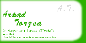 arpad torzsa business card